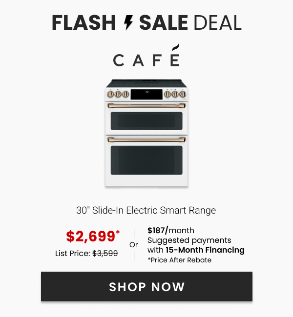 Café 30" Slide-In Electric Smart Range