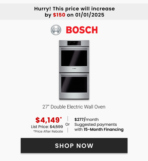 Bosch 27" Double Electric Wall Oven