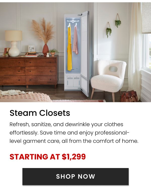 Steam Closets - Starting at $1,299