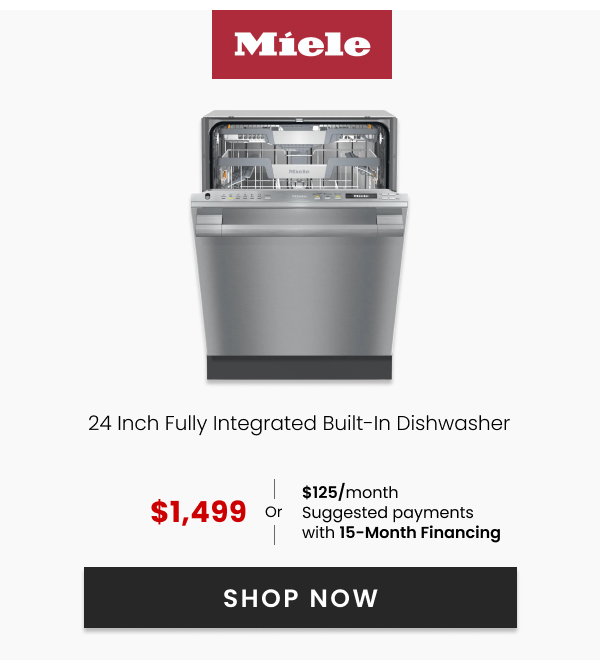 Miele 24" Fully Integrated Built-In Dishwasher