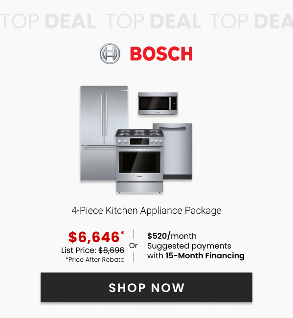 Bosch 4-Piece Kitchen Appliance Package