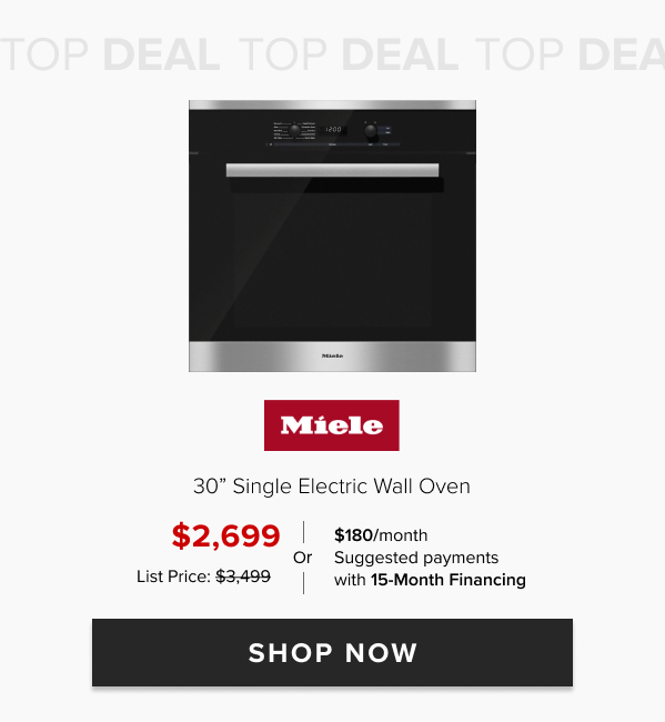 Miele 30" Single Electric Wall Oven