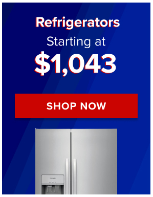 Refrigerators Starting at $1,043