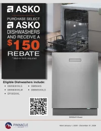 Asko: $150 Dishwasher Savings Event