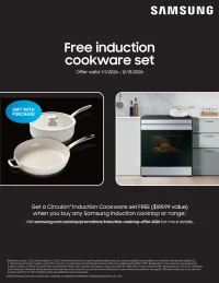 Samsung: Gift with Purchase – Get a Free Induction Cookware Set