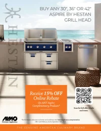 Hestan Aspire: 15% Off Outdoor Products with Purchase of Qualifying Grill Head