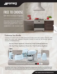 Smeg: Free Countertop Appliance with Appliance Bundle Purchase