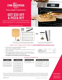 Frigidaire: $35 Off Pizza Kit with Purchase of Qualifying Stone-Baked Pizza Appliance