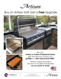 Artisan: Buy any Artisan or Artisan Professional Series Grill and get Free upgrade