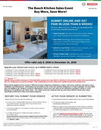Bosch: Kitchen Sales Event - Save up to $4,000