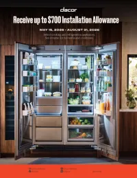 Dacor: Receive up to $700 Installation Allowance