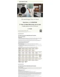 LG SIGNAURE: 3-Year Warranty Via the LG ThinQ App
