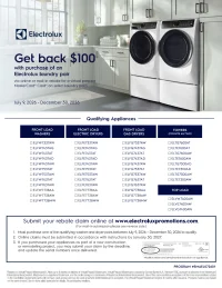 Electrolux: Save $100 on Electrolux Landry Pair