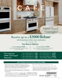 Cafe: Express Yourself, Save up to $3,000