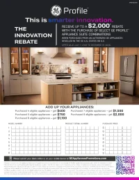 GE Profile: Buy More Save More up to $2,000