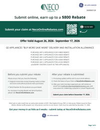 GE: Buy More Save More Up to $800