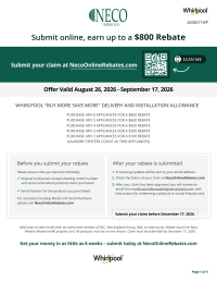 Whirlpool: Buy More Save More Up to $800