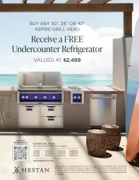 Hestan Aspire: FREE Undercounter Refrigerator with Grill Purchase
