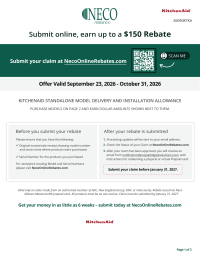 KitchenAid: Installation Allowance save up to $150