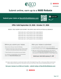 Bosch: Buy More Save More Up to $600