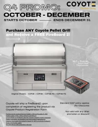 Coyote: Free FireBoard2 with Purchase of Coyote Pellet Grill