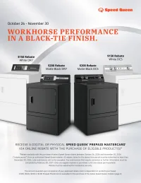 Speed Queen: Save up to $200 on Qualifying Speed Queen Dryer